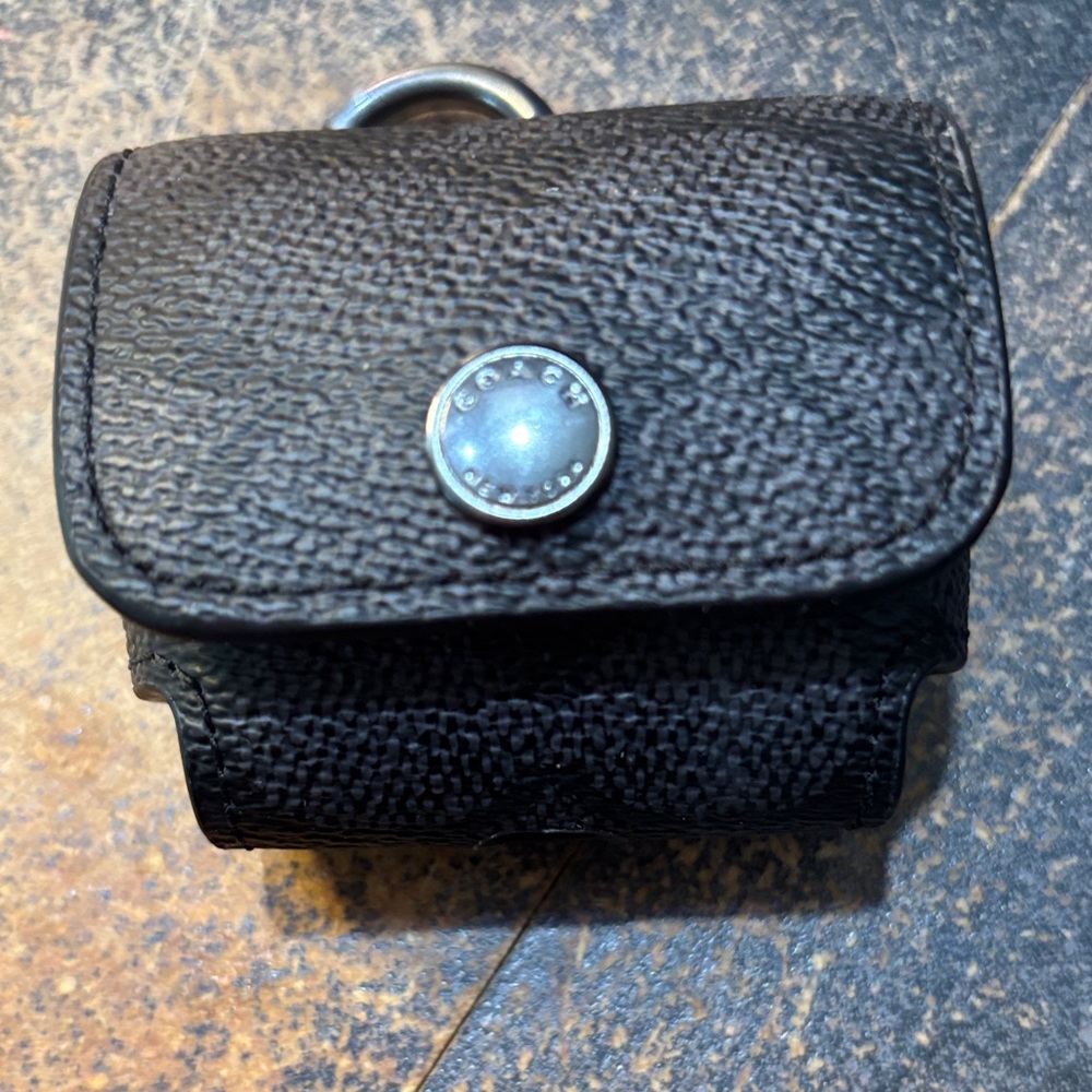 Black Coach AirPod pro 2 case